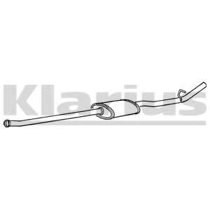 Средний глушитель выхлопных газов