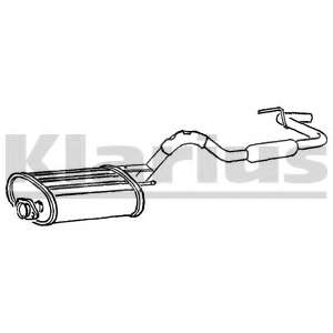 Глушитель выхлопных газов конечный