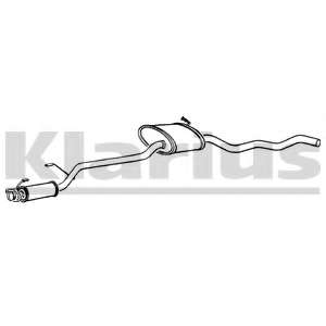 Средний глушитель выхлопных газов