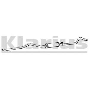 Средний глушитель выхлопных газов