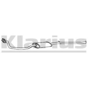 Средний глушитель выхлопных газов