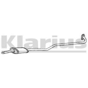 Средний глушитель выхлопных газов