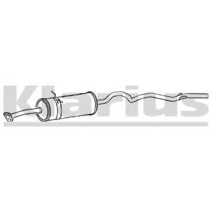 Глушитель выхлопных газов конечный