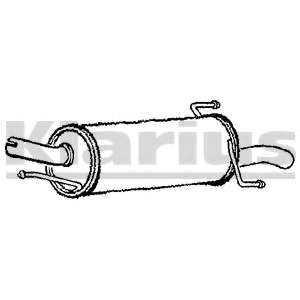 Глушитель выхлопных газов конечный