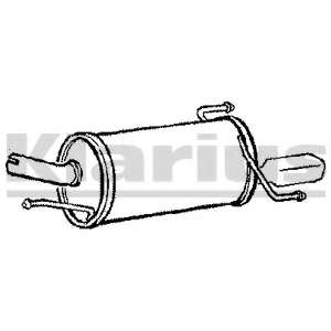 Глушитель выхлопных газов конечный