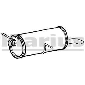 Глушитель выхлопных газов конечный