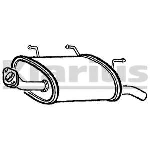 Глушитель выхлопных газов конечный