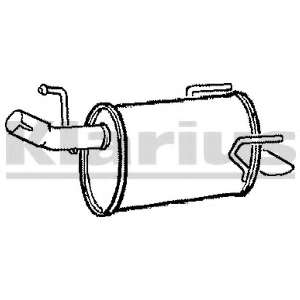 Глушитель выхлопных газов конечный