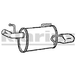 Глушитель выхлопных газов конечный