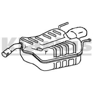 Глушитель выхлопных газов конечный