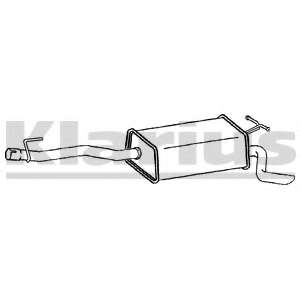 Глушитель выхлопных газов конечный