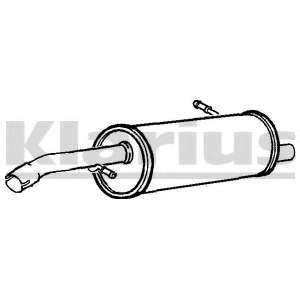 Глушитель выхлопных газов конечный