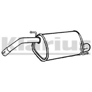 Глушитель выхлопных газов конечный