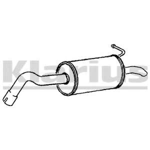 Глушитель выхлопных газов конечный