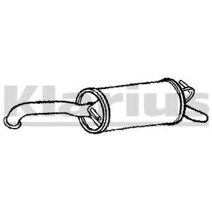 Глушитель выхлопных газов конечный