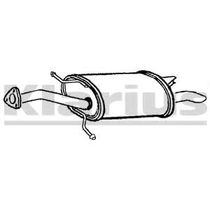 Глушитель выхлопных газов конечный