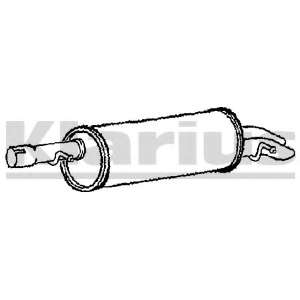 Глушитель выхлопных газов конечный