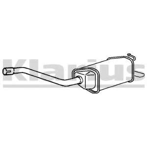 Глушитель выхлопных газов конечный