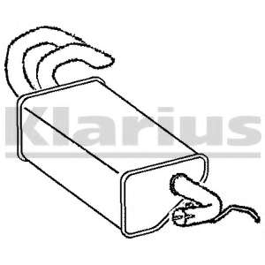 Глушитель выхлопных газов конечный