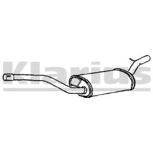 Средний глушитель выхлопных газов