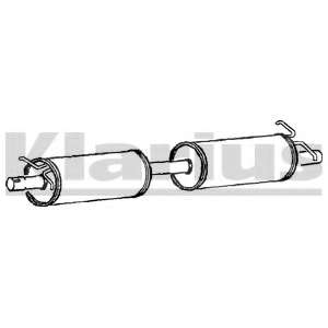 Средний глушитель выхлопных газов