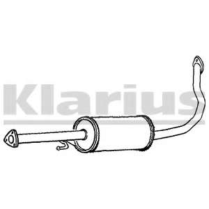 Средний глушитель выхлопных газов