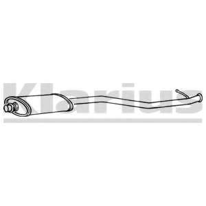 Средний глушитель выхлопных газов