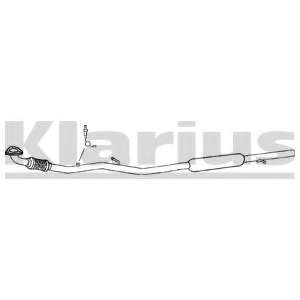 Средний глушитель выхлопных газов