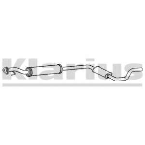 Средний глушитель выхлопных газов