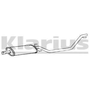 Средний глушитель выхлопных газов