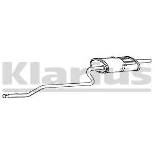 Глушитель выхлопных газов конечный