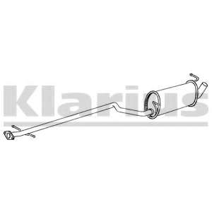 Средний глушитель выхлопных газов