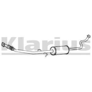 Средний глушитель выхлопных газов