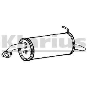 Глушитель выхлопных газов конечный