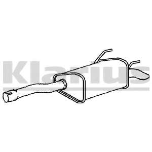 Глушитель выхлопных газов конечный