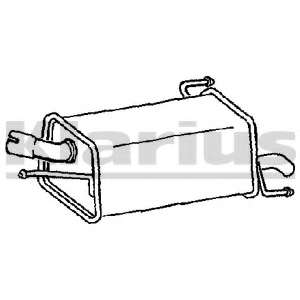 Глушитель выхлопных газов конечный