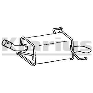 Глушитель выхлопных газов конечный