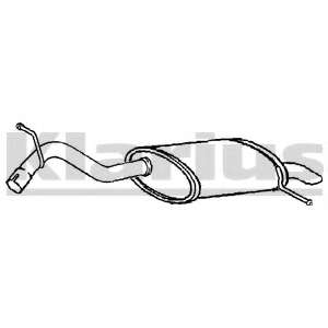 Глушитель выхлопных газов конечный