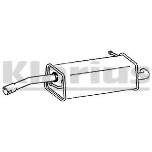 Глушитель выхлопных газов конечный