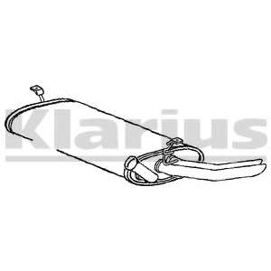 Глушитель выхлопных газов конечный