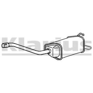 Глушитель выхлопных газов конечный