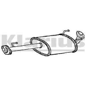 Средний глушитель выхлопных газов