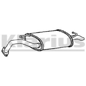 Глушитель выхлопных газов конечный