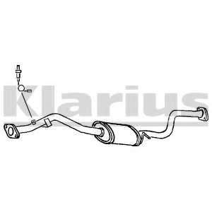 Средний глушитель выхлопных газов