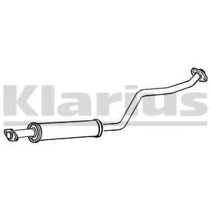 Средний глушитель выхлопных газов