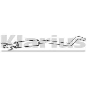 Средний глушитель выхлопных газов