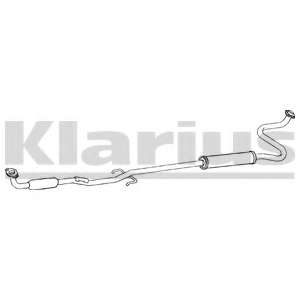 Средний глушитель выхлопных газов