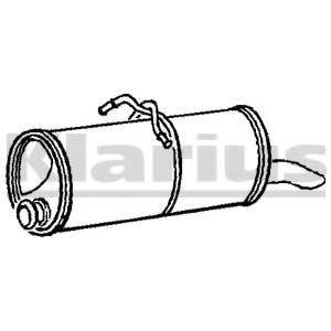 Глушитель выхлопных газов конечный