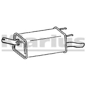 Глушитель выхлопных газов конечный