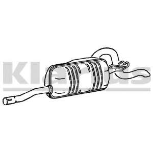 Глушитель выхлопных газов конечный